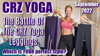 CRZ Yoga  Battle of the CRZ Yoga Leggings  September 2022 [upl. by Karlan]