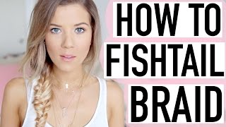 How to Fishtail Braid SUPER Easy Tutorial ♡ [upl. by Yeargain457]