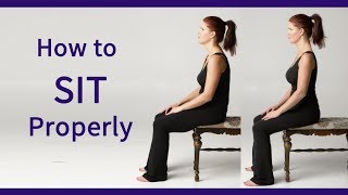 Posture Coach Shows How to Sit Properly [upl. by Auof]