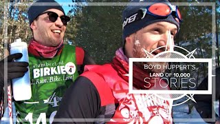 Two Minnesota skiers complete entire Birkebeiner on one pair of skis [upl. by Bitthia]