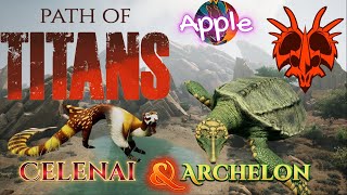 Celenai amp Archelon Path of Titans Chilling and killing on Modded Server [upl. by Hanser456]