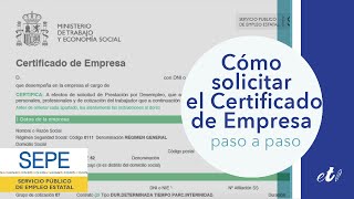 🖊 Cómo solicitar el certificado de empresa por internet  Paso a paso [upl. by Ennaxor840]