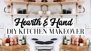 Hearth And Hand Target Haul  DIY Kitchen Makeover On A Budget [upl. by Aihsekat496]