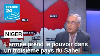 Coup détat au Niger  larmée prend le pouvoir dans un troisième pays du Sahel • FRANCE 24 [upl. by Nottage]