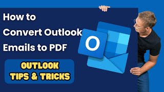 How to convert Outlook emails to PDF [upl. by Ahsoem]