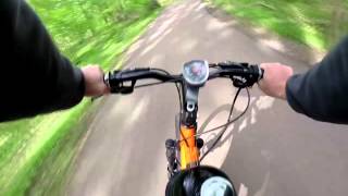 80cc Motorized Bicycle Ride GoPro 3 HD [upl. by Angelita]