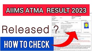 ATMA Result 2023  How To Check ATMA Result 2023 [upl. by Eikcim]