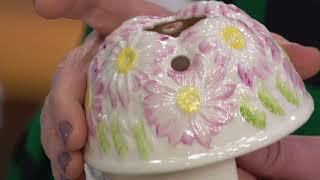 Belleek Watering Can Flower Holder on QVC [upl. by Einatirb]