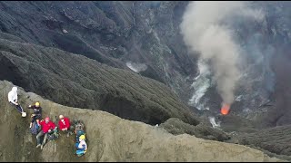 Spectacular drone footage of Dukono Volcano  Indonesia [upl. by Derej253]