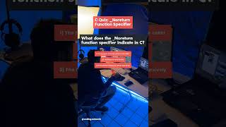 C Quiz Noreturn Function Specifier 1 [upl. by Hopfinger687]