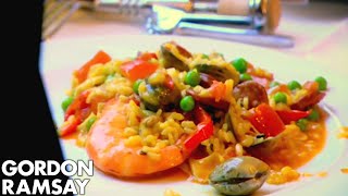 How To Make Paella  Gordon Ramsay [upl. by Tymon]