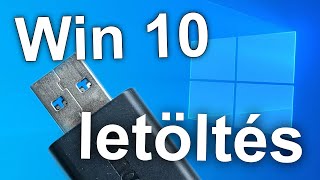 Win 10 INGYEN letöltés és telepítés [upl. by Myrah]