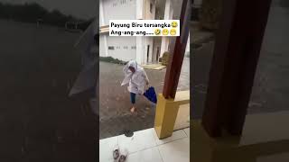 Tragedi payung biru funnyvideo [upl. by Latterll878]