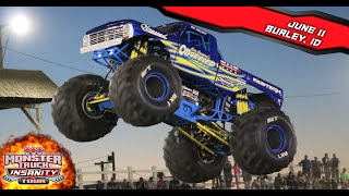 Monster Truck Insanity Tour in Burley ID on June 11 2022 [upl. by Ahsiela672]