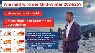 Winter 202425 Wie mild wird der MildWinter Vorgeschichte amp Regen sprechen gegen kalten Winter [upl. by Issirk]