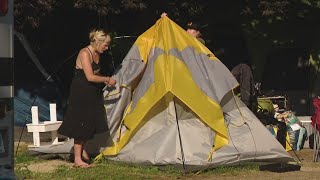 State clears unhoused encampment near I295 in Portland [upl. by Bal]