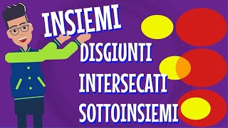 Insiemi DISGIUNTI INTERSECATI e SOTTOINSIEMI Logica3 [upl. by Aiek]