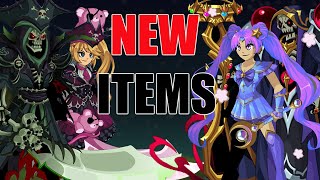 AQW New Necromancer Naval  More TLAPD Items 2024  Sailor Moon Set  Noxus Undead Gear And More [upl. by Yeuh]