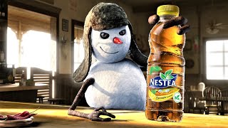 Nestea Cool  Snowman Ads [upl. by Ailido550]