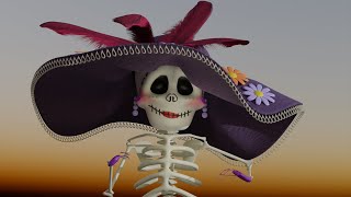 La Catrinacanción infantil  Animación de calaveritas para niños [upl. by Magnus477]