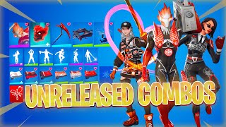 Combos With Unreleased Fortnite Skins Koi Kingdom Pack 17 [upl. by Nelluc]