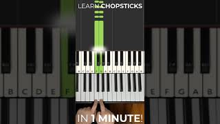 How to play Chopsticks on Piano in Under 1 Minute [upl. by Nylanej]