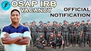 OSAP IRB Vacancy  Official Notification  AYUSH ATHLETICS [upl. by Llehcam]