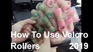 How To Use Velcro Hair Rollers in short hair Hairstyles [upl. by Annaierb]