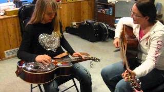 Paige Plays Wabash Cannonball on Dobro [upl. by Auhesoj]