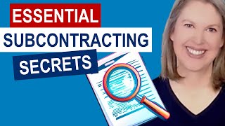 Crucial Components Every Subcontract Must Include Government Contracting Explained [upl. by Ennove]