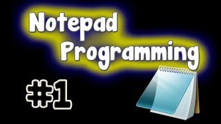 Notepad Programming Tutorial  Hello World Program [upl. by Llerrat]