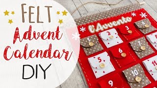 Calendario dellAvvento in Feltro  Felt Advent Calendar DIY [upl. by Labanna]