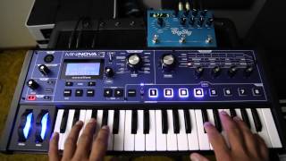 Novation MiniNova  Strymon BigSky  Ambient KeysSynth [upl. by Gnaig756]