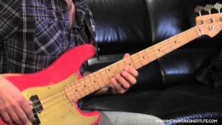 How To Play First Finger Major Scales  Bass Tutorial [upl. by Gray]