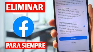 ✅ Cómo ELIMINAR mi cuenta de FACEBOOK 2024 [upl. by Netsrejk844]