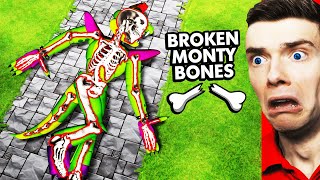 Breaking EVERY BONE As MONTY In GTA 5 FNAF [upl. by Htir]