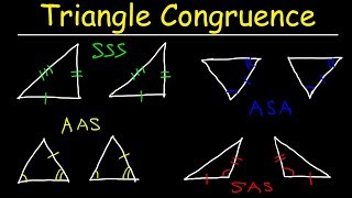 Triangle Congruence Theorems Two Column Proofs SSS SAS ASA AAS Postulates Geometry Problems [upl. by Kegan]