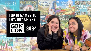 Top 10 Games to Buy Try or Spy at GenCon 2024  Most Anticipated [upl. by Eannej]