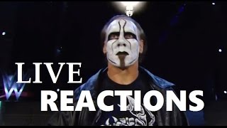 Live Reaction Compilation of Stings WWE Debut Pt1 [upl. by Acinoev810]