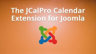 The JCalPro Calendar Extension for Joomla [upl. by Talich]