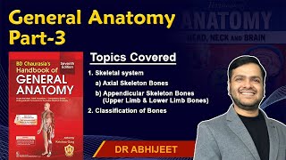 General Anatomy Part3 Axial skeleton bones Appendicular skeleton Classification of bones [upl. by Hyacinthia989]