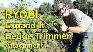 RYOBI 175quot Expand It Hedge Trimmer  Unboxing and Review  RM00153 [upl. by Bahr]