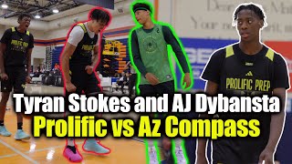 AJ Dybantsa and Tyran Stokes Prolific Prep vs Jeremiah Fears and AZ Compass Border League [upl. by Wengert]