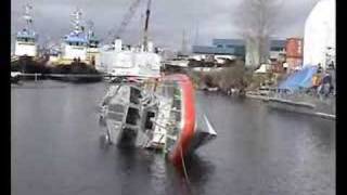 Coast Guard Response Boat SelfRighting Test [upl. by Dachy996]