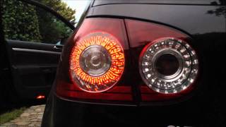 VW Golf MkV GTI OEM LED Euro Taillights [upl. by Nodnelg]