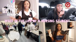 WEEK IN THE LIFE OF A NURSING STUDENT Atlanta Nurse Extern Interview  Target Run  IG Photoshoot [upl. by Einuj]