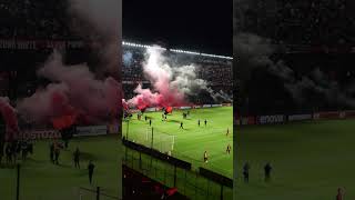 Recibimiento Sabalero 🔴⚫ colondesantafe futbol hinchada [upl. by Quartis212]