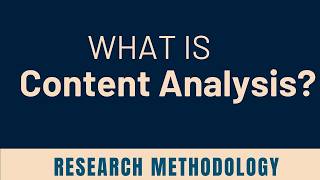 Content Analysis in Research  Method Types Pros amp Cons [upl. by Charity723]