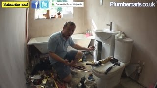 HOW TO FIT A VANITY UNIT BASIN OR SINK  Plumbing Tips [upl. by Notxap]