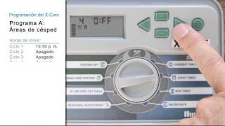 Programación del Hunter XCore 1 de 2 descripción y configuración del Programa A [upl. by Wanda]